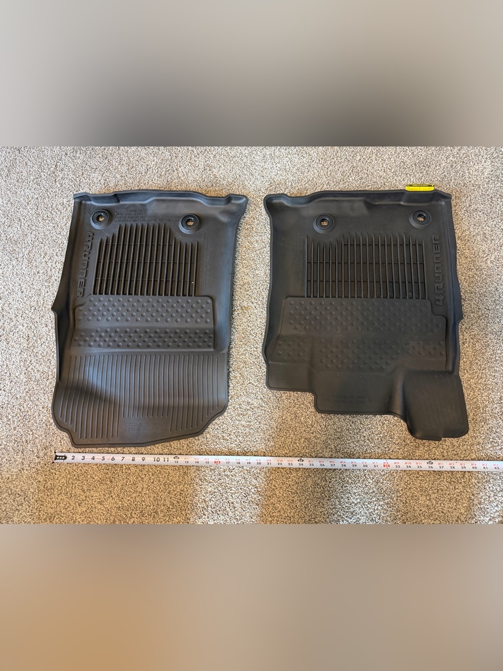 All-Weather Black Car Floor Liners - Heavy-Duty Protection